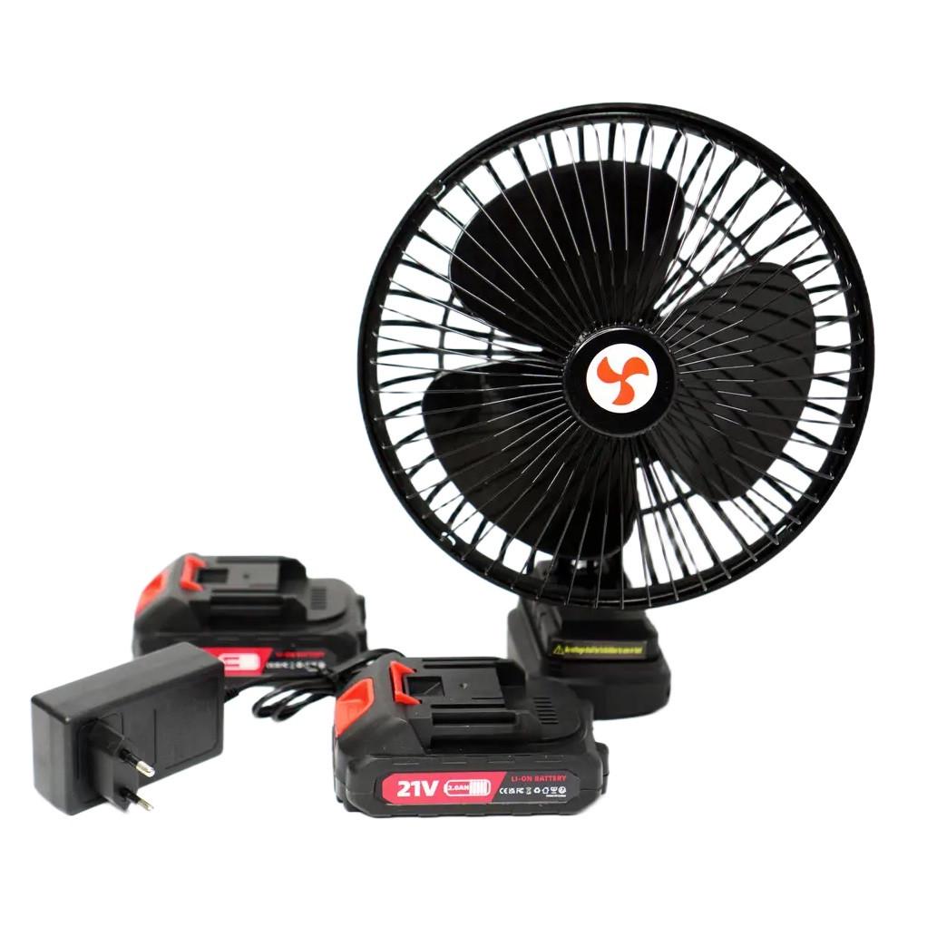 Вентилятор аккумуляторный RIAS VAP-8 8" 21V 2xАКБ Black (3_06449)