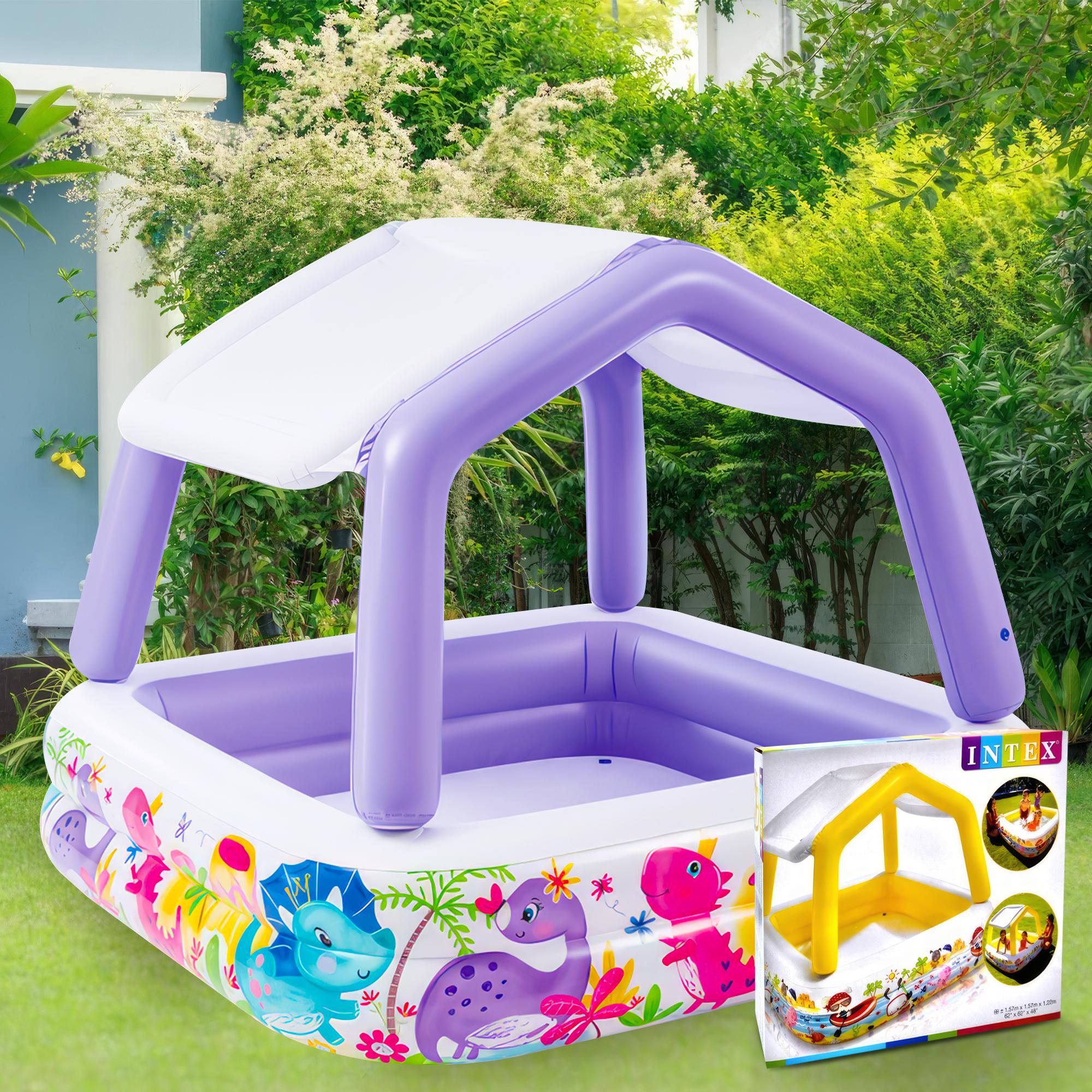 Басейн зі знімним дахом Intex 57470 157х122 см 282 л Фіолетовий - фото 2 Басейн зі знімним дахом Intex 57470 157х122 см 282 л Фіолетовий - фото 2