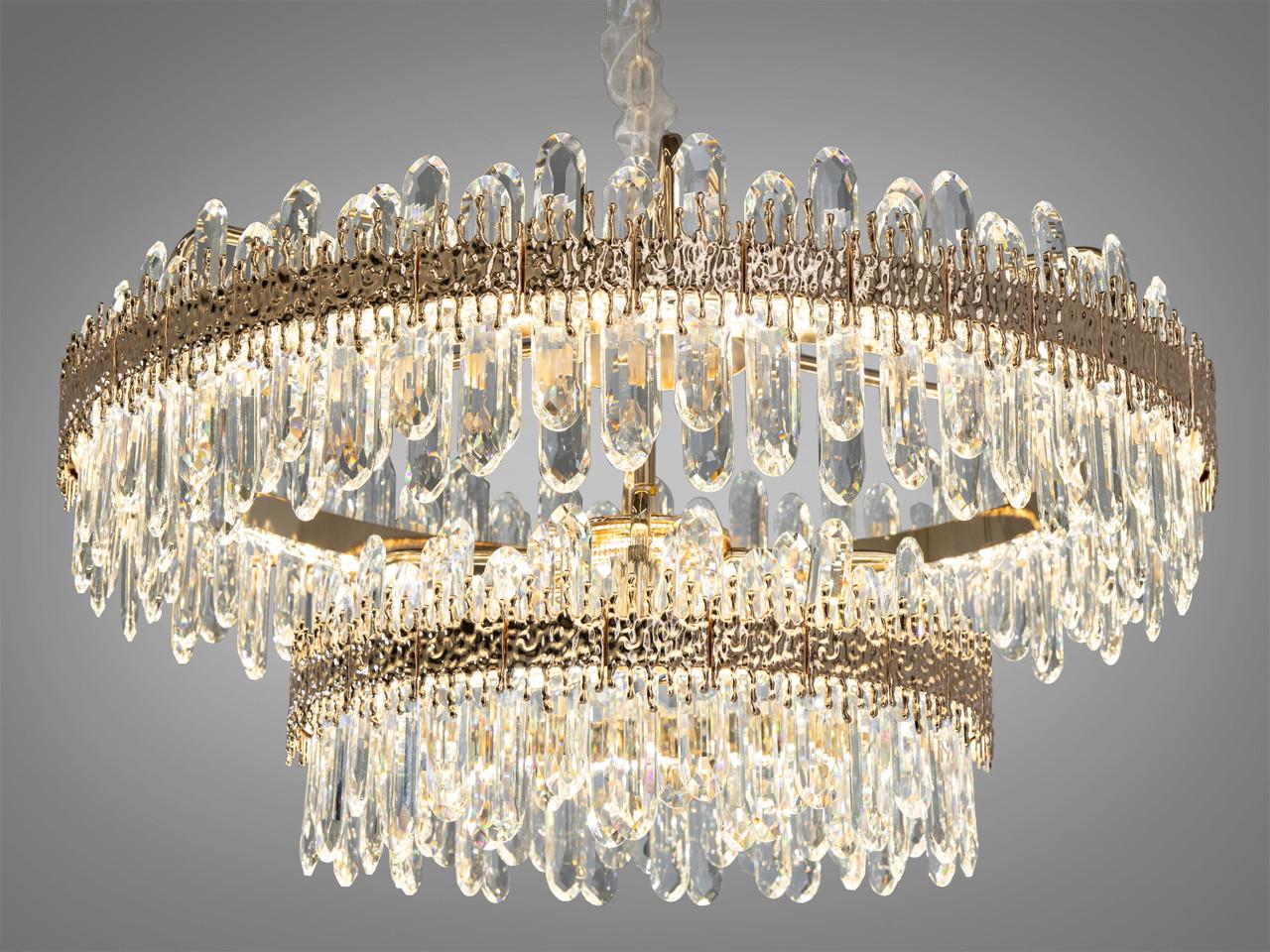 Люстра хрустальная LED D889-800+500G (2437598842)
