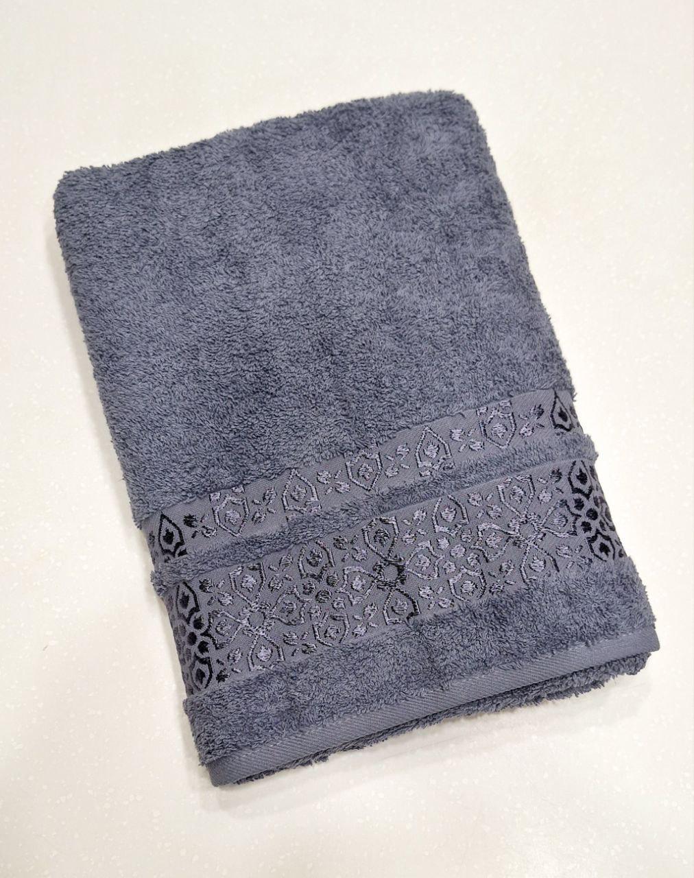 Полотенце банное махровое Cestepe VIP Cotton 70x140 см Джинсовый (1612) - фото 1 Полотенце банное махровое Cestepe VIP Cotton 70x140 см Джинсовый (1612) - фото 1