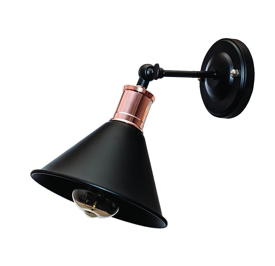 Бра модерн 707W102F4-1 BK Черный/Розовое золото