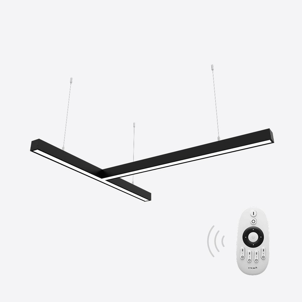 Світильник світлодіодний керований X-LED 80 Вт Т-подібний 840x815x43 мм Чорний (LSNT-80db) - фото 2 Світильник світлодіодний керований X-LED 80 Вт Т-подібний 840x815x43 мм Чорний (LSNT-80db) - фото 2