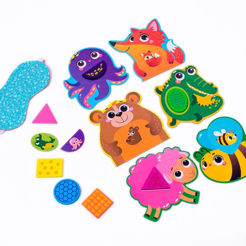 Дитяча розвиваюча мозаїка дерев'яна Vladi Toys Звірятка (ZB2002-05)