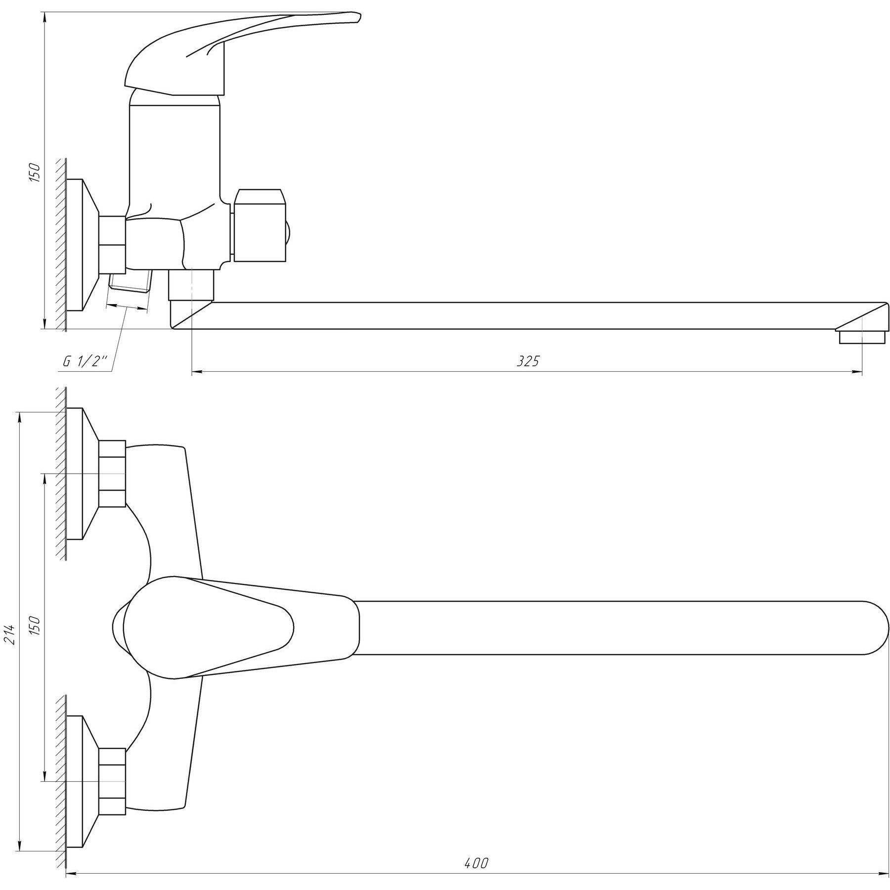 Смеситель для ванны EcoMix ENERGO E-GEZ-208 - фото 5 Смеситель для ванны EcoMix ENERGO E-GEZ-208 - фото 5