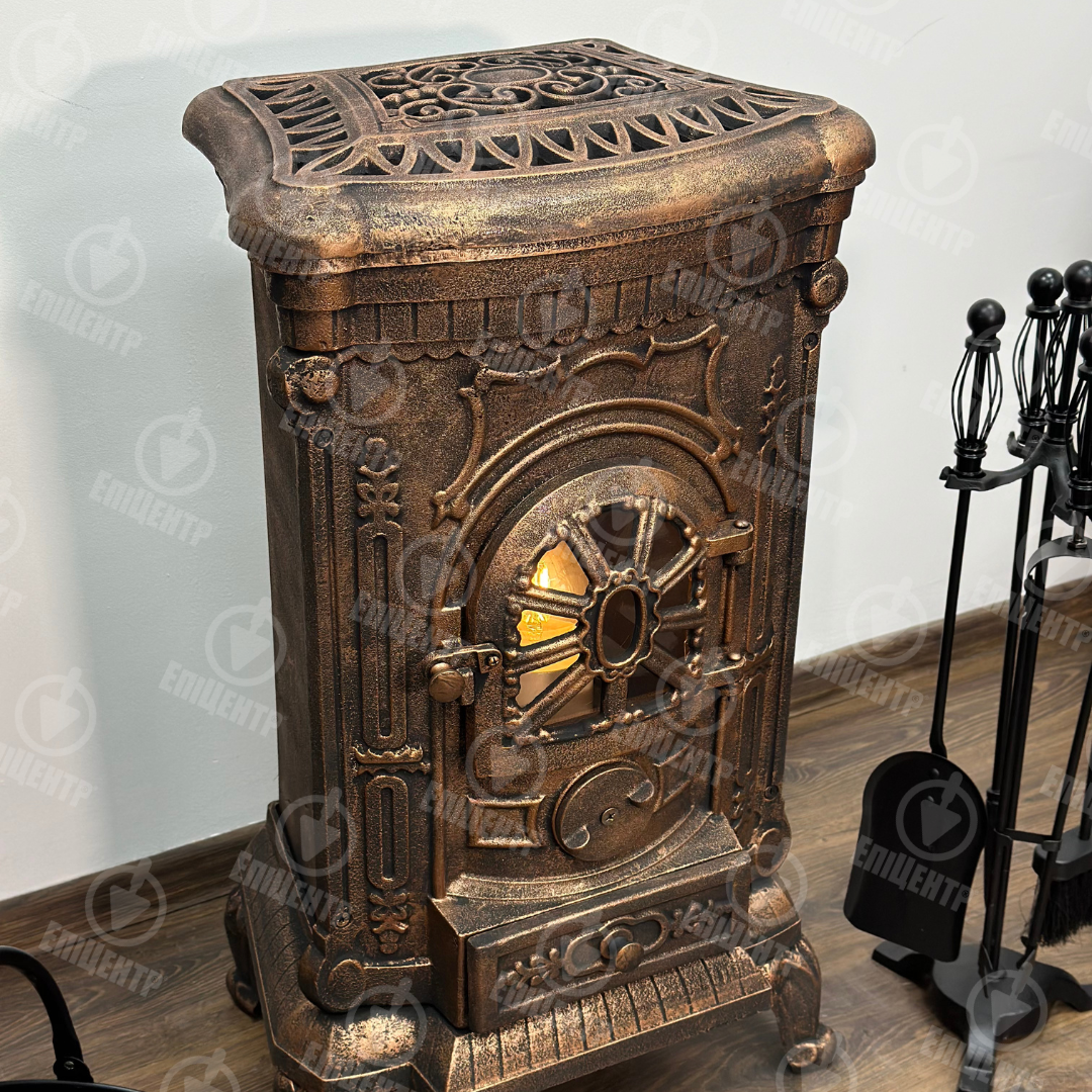 Піч-камін чавунна Eurokom Ambra з варильною поверхнею та подвійною стінкою 9 кВт (13002697) - фото 3 Піч-камін чавунна Eurokom Ambra з варильною поверхнею та подвійною стінкою 9 кВт (13002697) - фото 3