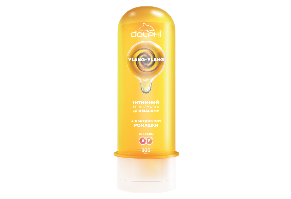 Інтимна гель-змазка для масажу Dolphi Ylang-Ylang 200 мл (COM05895)