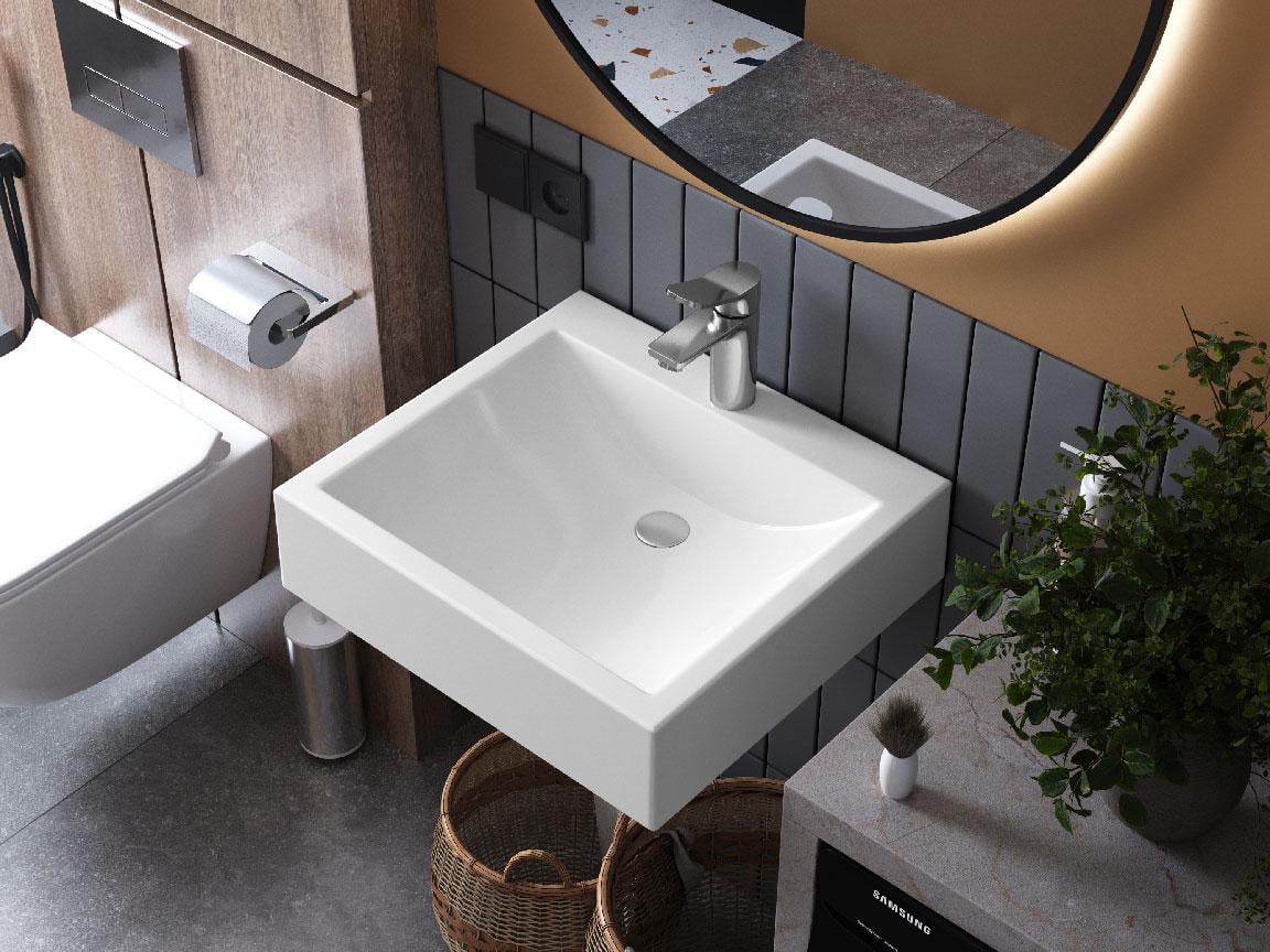 Умывальник подвесной Status Sektor 50 White (885)