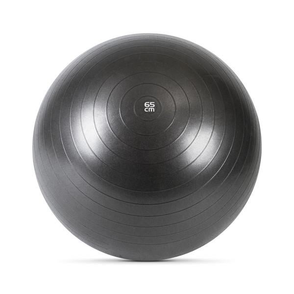 М'яч гімнастичний Generation Fitness Anti-Burst FF з насосом 65 см Black (23715775)