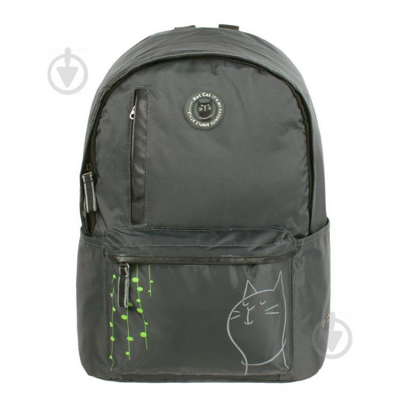 Рюкзак міський Can Vas Теторон Hot Cat 42,5х31х15 см Сірий (23387)