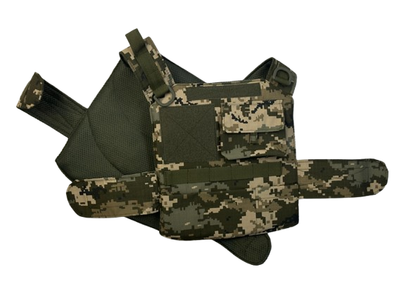 Дитячий іграшковий бронежилет з кишенями для страйкболу 120-158 см Піксельний (22683353)