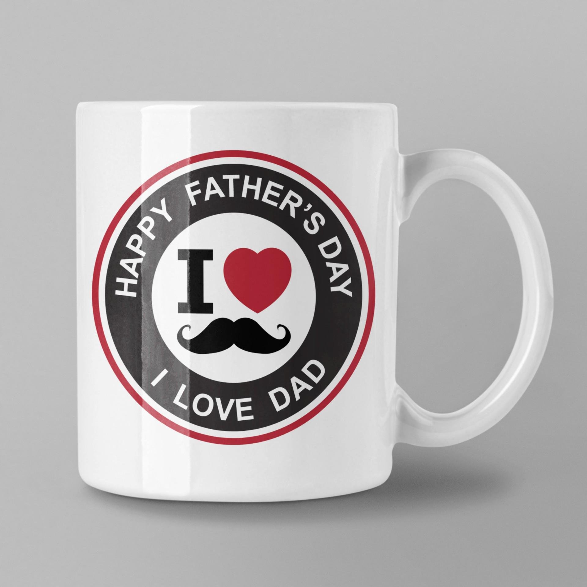 Чашка для папы с надписью "Happy Father's Day" 330 мл (14975948)