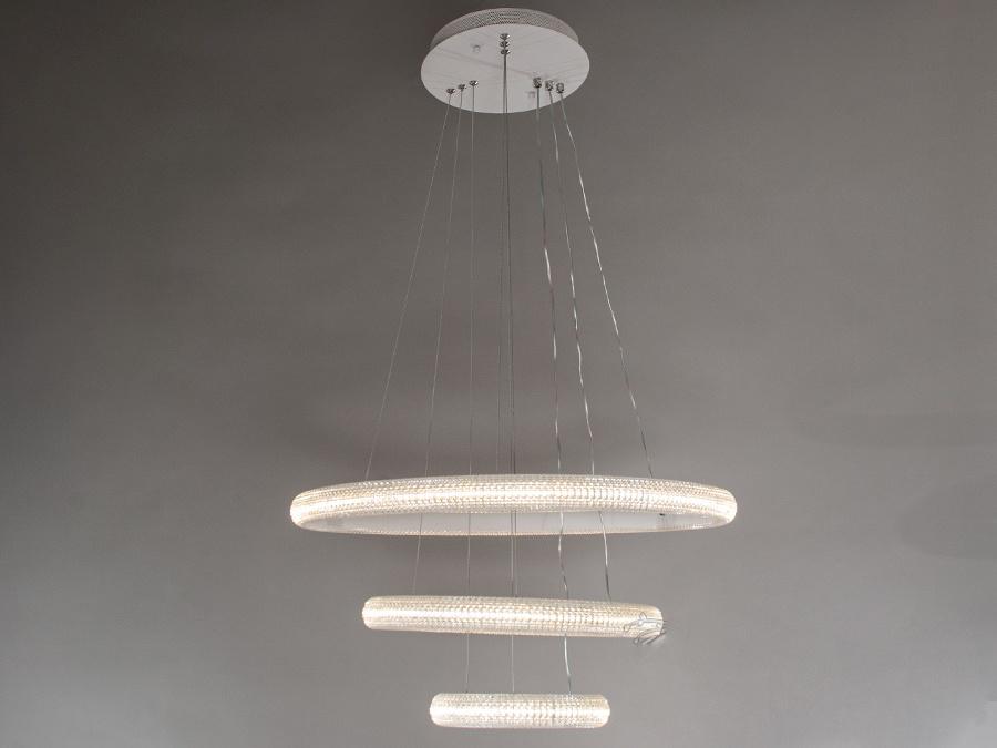 Люстра потолочная Octav светодиодная с диммером 100 Вт (MD77017-600+400+200 ВтH)