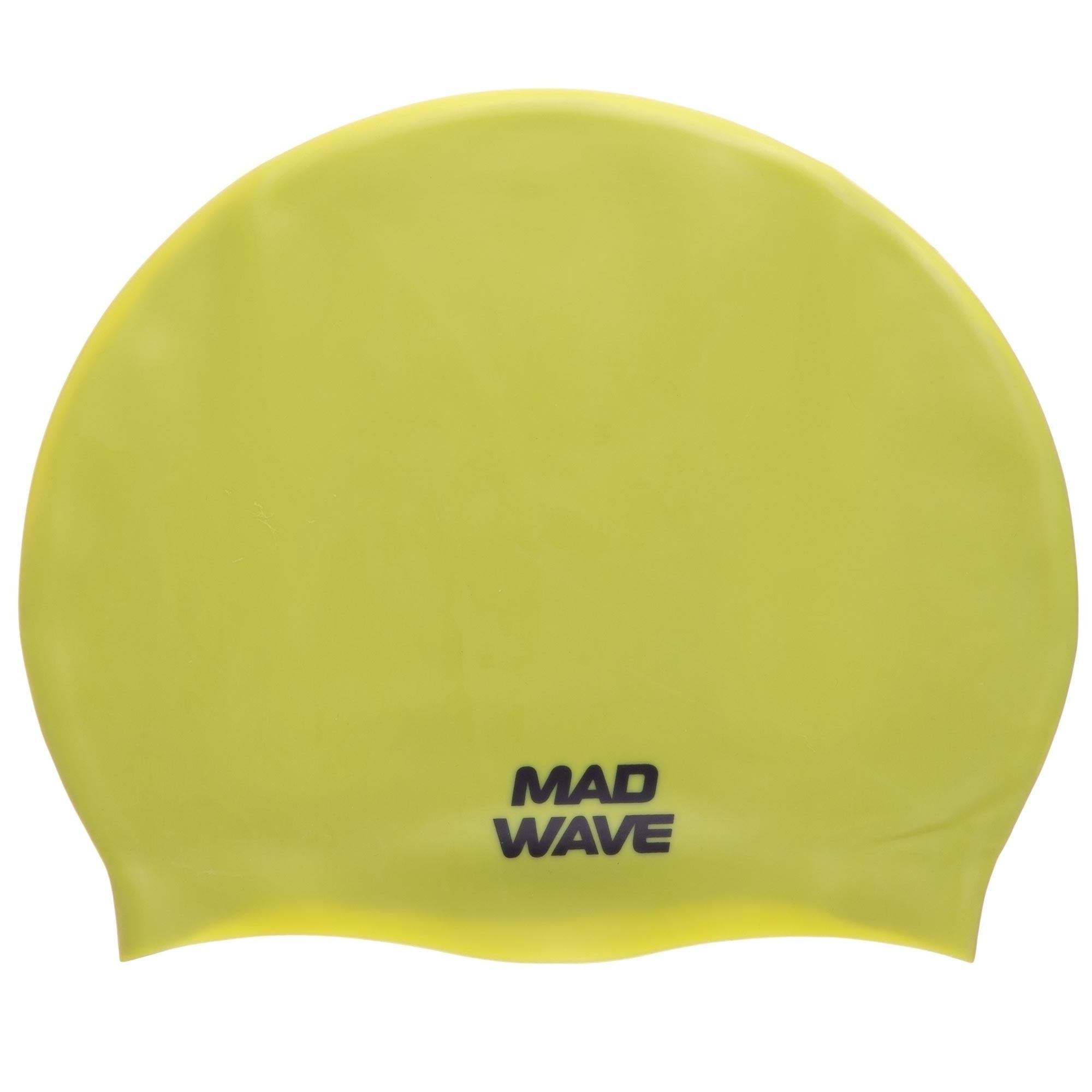 Шапочка для плавання для дорослих MadWave Light BIG M053113 силіконова Жовтий (M053113_Желтый) Шапочка для плавання для дорослих MadWave Light BIG M053113 силіконова Жовтий (M053113_Желтый)