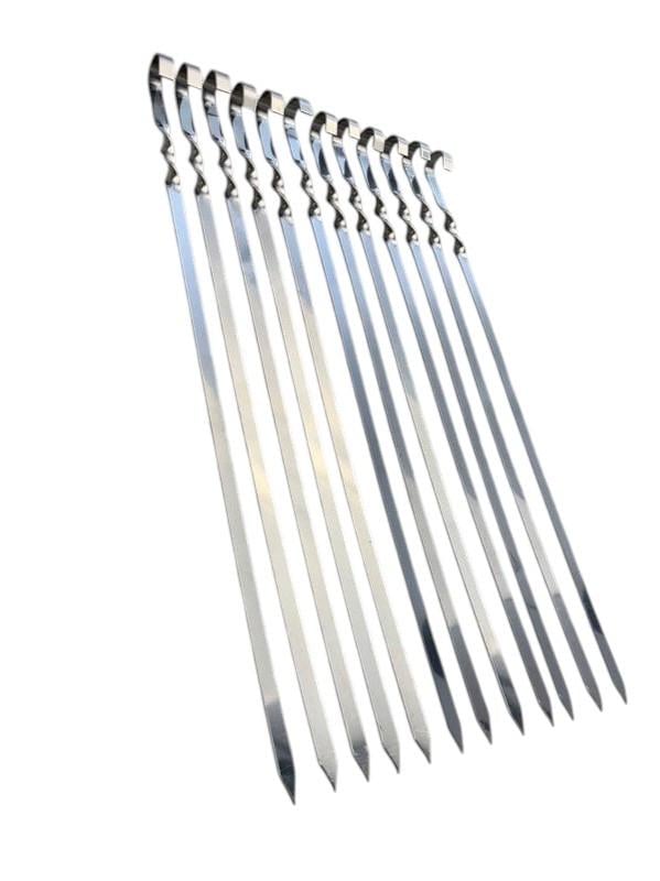 Комплект шампурів із нержавіючої сталі класа люкс 10 шт. (2559404437) Комплект шампурів із нержавіючої сталі класа люкс 10 шт. (2559404437)