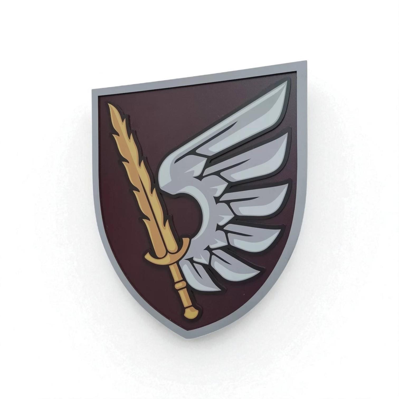 Герб настінний 79-та окрема десантно-штурмова бригада 203х232 мм (29403537) - фото 2 Герб настінний 79-та окрема десантно-штурмова бригада 203х232 мм (29403537) - фото 2