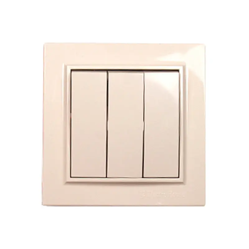 Вимикач потрійний ElectroHouse Enzo IP22 16 А Латте (EH-2185) Вимикач потрійний ElectroHouse Enzo IP22 16 А Латте (EH-2185)