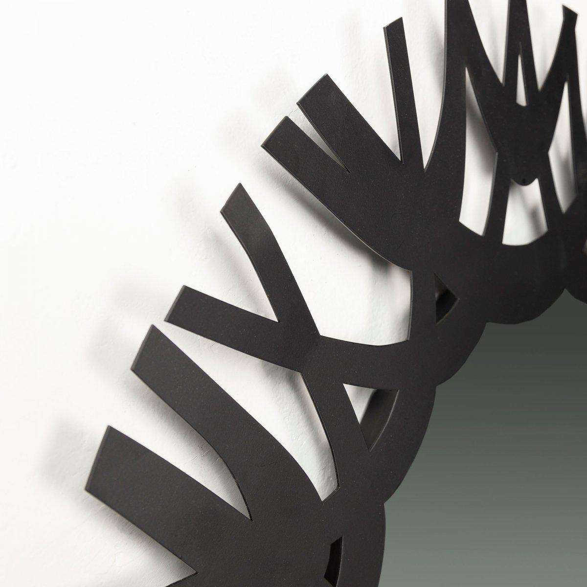 Зеркало La Forma Mitchell 60 см Черный AA2558R01 - фото 2 Зеркало La Forma Mitchell 60 см Черный AA2558R01 - фото 2