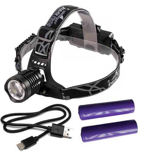 Фонарь налобный PLD-8055-2PM10-2TG 2x18650 ЗУ Type-C Zoom Box White/UV (2245500282) Фонарь налобный PLD-8055-2PM10-2TG 2x18650 ЗУ Type-C Zoom Box White/UV (2245500282)