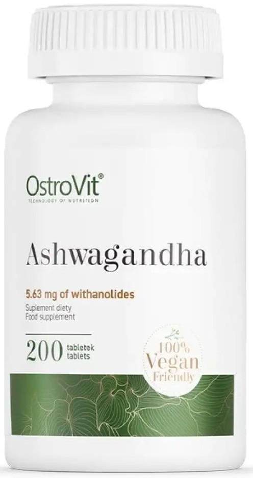 Добавка Екстракт кореня ашвагандхі Ostrovit Ashwagandha 200 таблеток