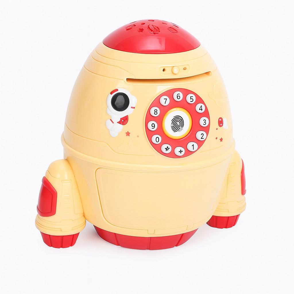 Скарбничка-сейф дитяча Ракета з кодом (133-9)