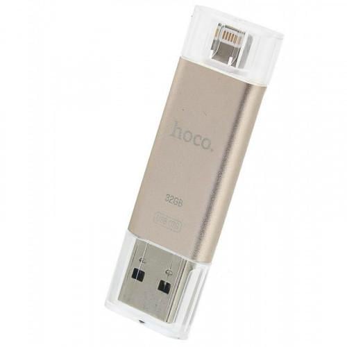 Флешка для iPhone/iPad USB/lightning MFI Hoco UD2 32GB - фото 1