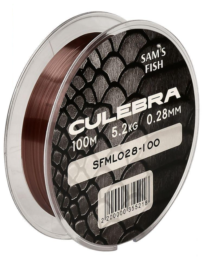 Леска Culebra 100 м х 0,28 мм тест 5,2 кг (SFML028-100)