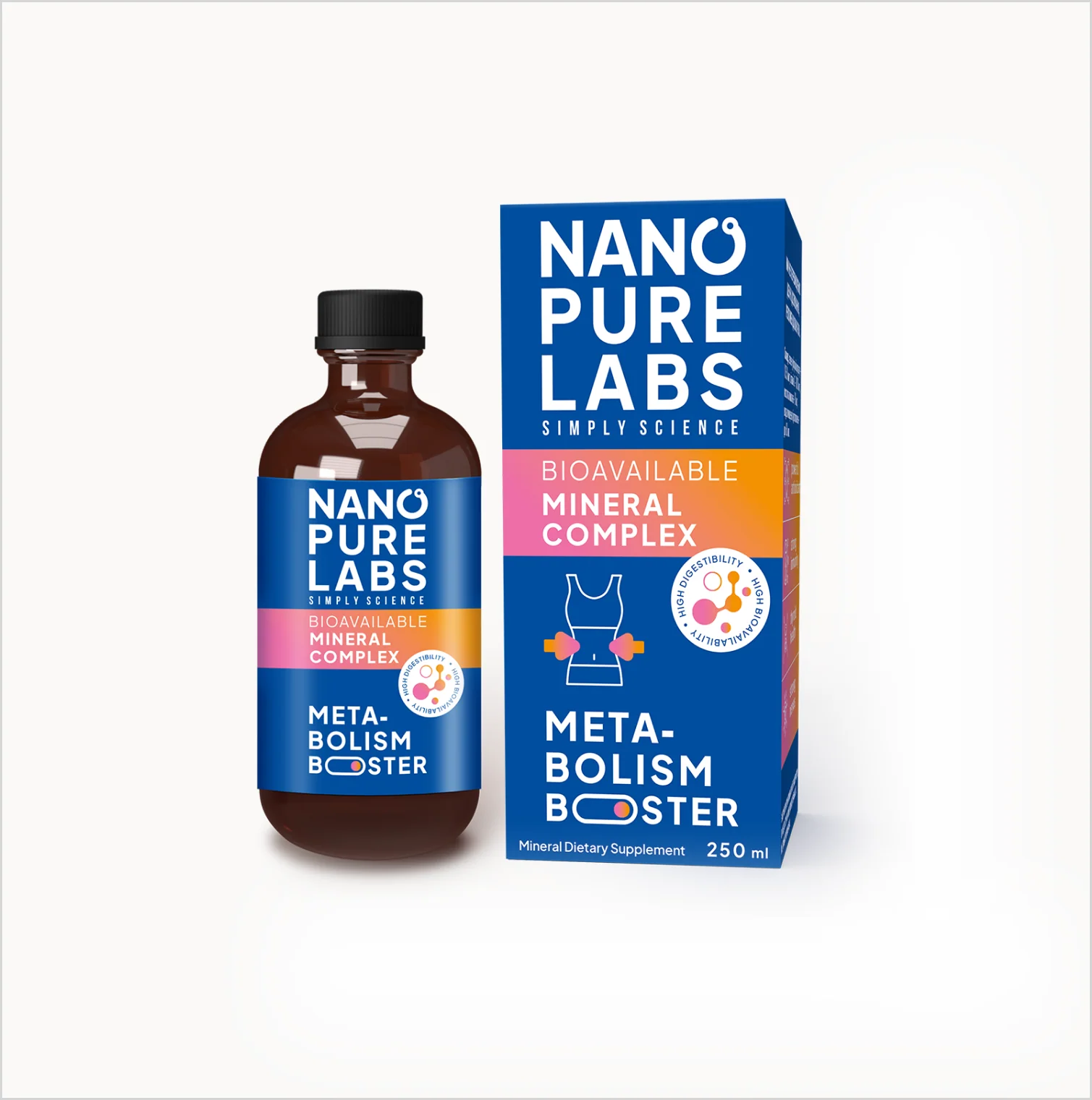 Метаболізм бустер Nano Pure Labs Simply Science Bioavailable mineral complex Metabolism Booster 250 мл
