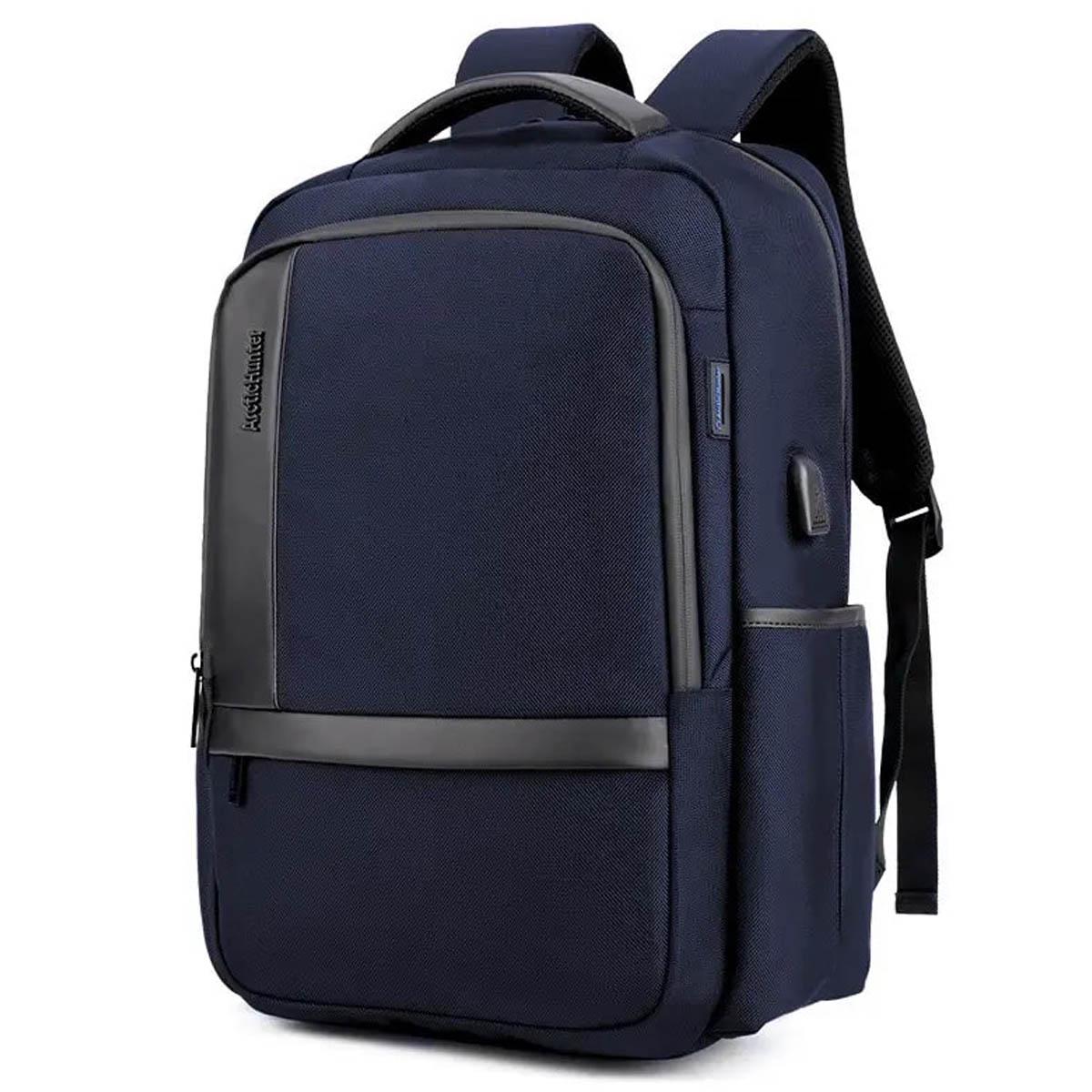 Городской рюкзак Arctic Hunter B00120C с USB для ноутбука 15,6" 25 л Синий (AH-B00120C-840D-2953)
