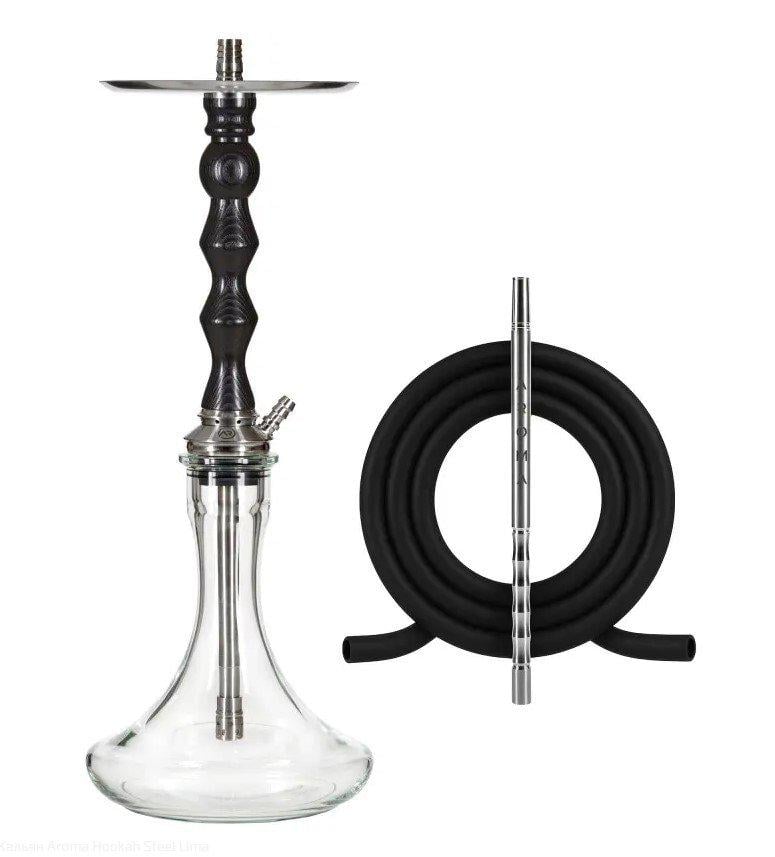 Кальян AROMA Hookah Lima Steel Black (23086)