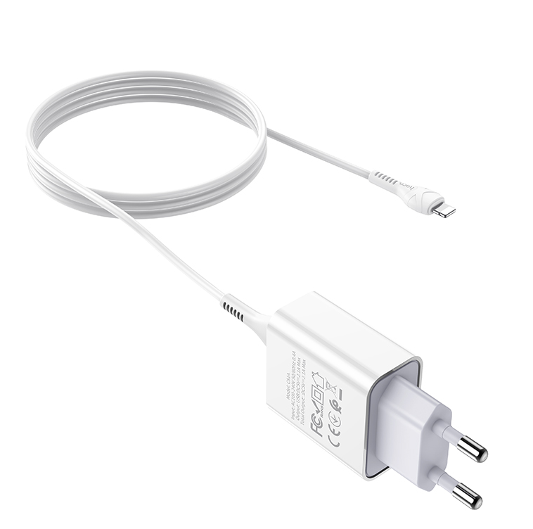 Сетевой адаптер Hoco Lightning Cable Asombroso C81A White