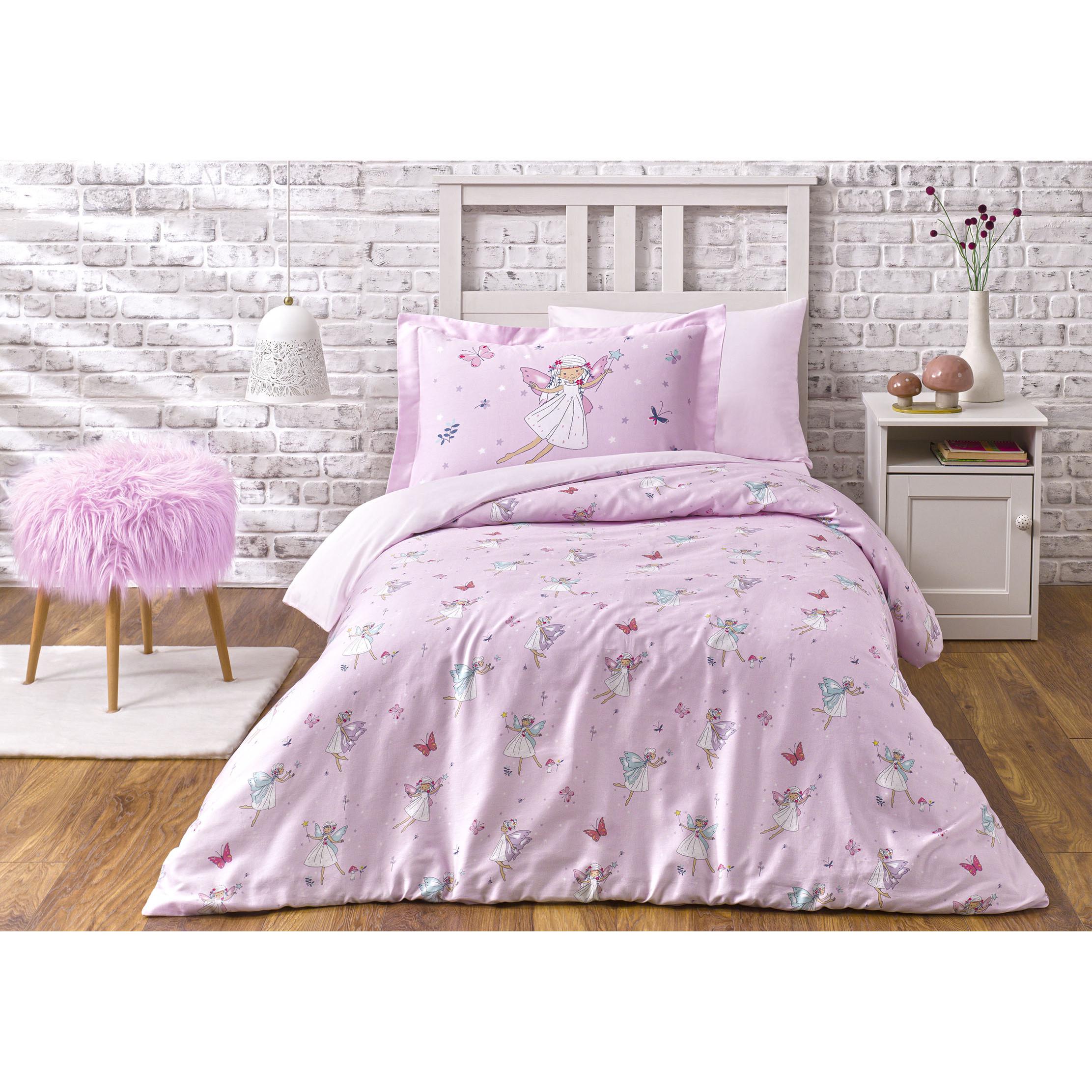 Постельное белье подростковое Tivolyo Home Fairies делюкс сатин полуторное
