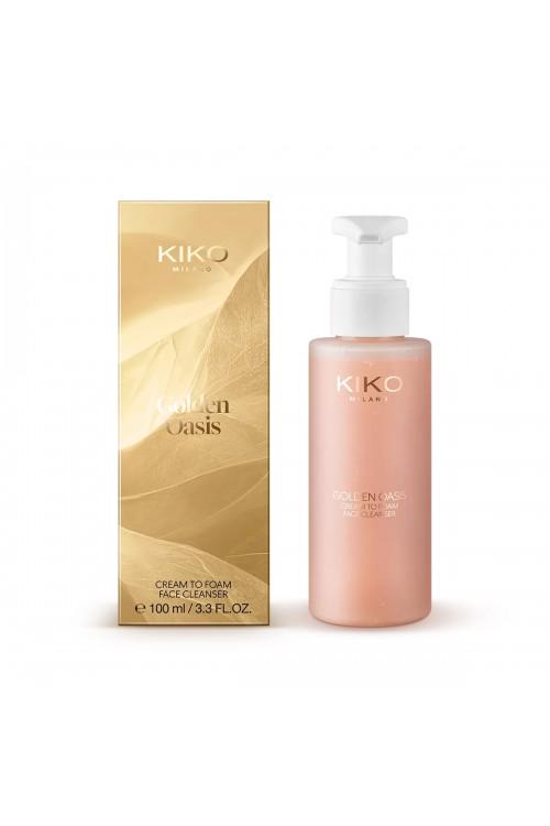 Гель для очищення обличчя Kiko Milano Golden Oasis Cream To Foam Face Cleanser 100 мл (001847) - фото 3 Гель для очищення обличчя Kiko Milano Golden Oasis Cream To Foam Face Cleanser 100 мл (001847) - фото 3