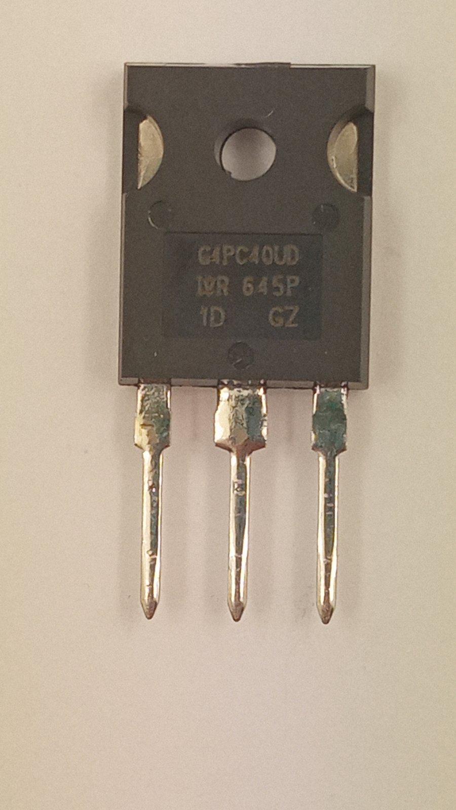 Транзистор IRG4PC40UDPBF IGBT+D 600V 40A (28754)