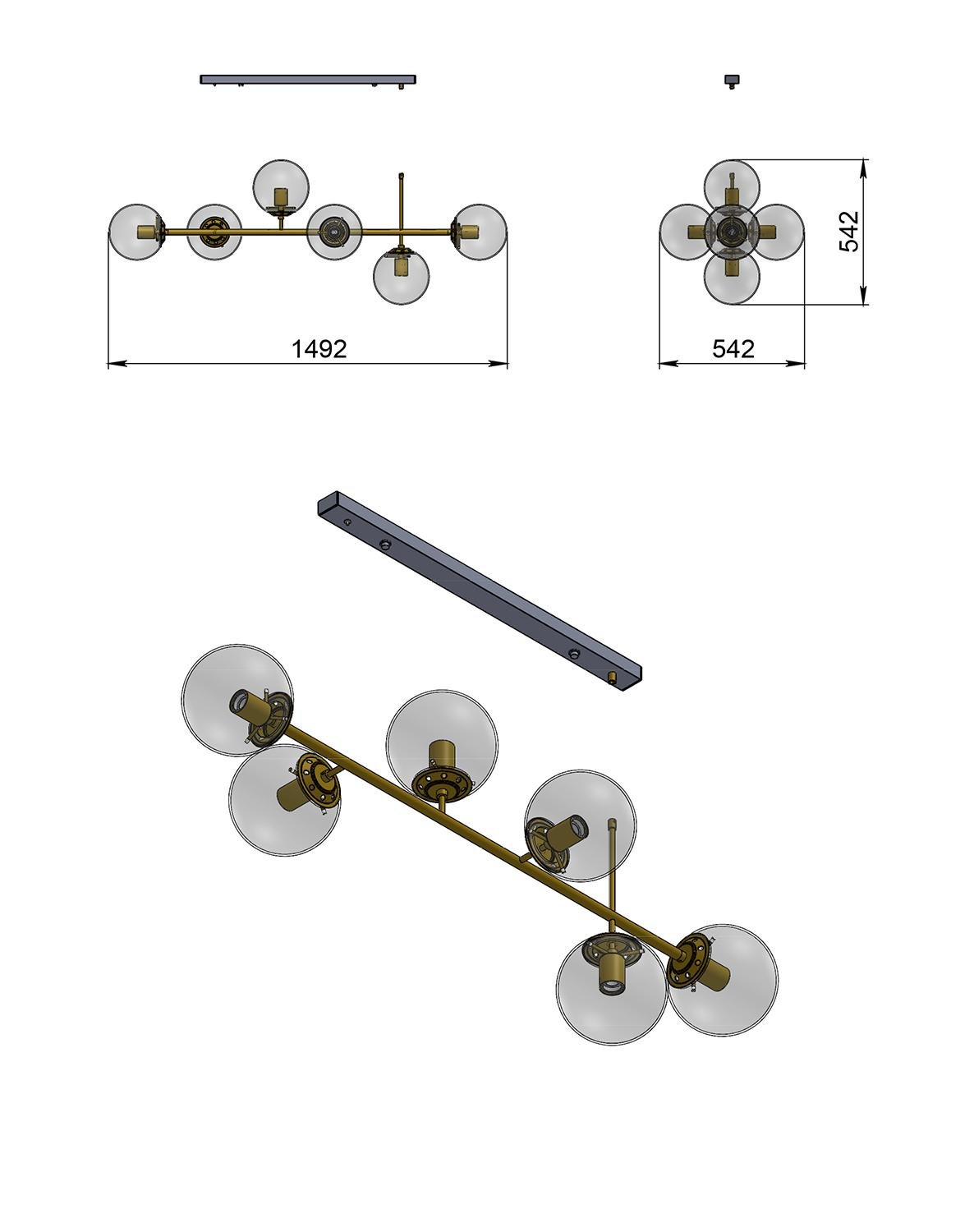 Люстра Pikart Lights Big Boobs (15393-3) - фото 3