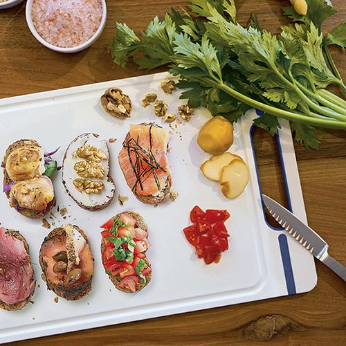 Кухонна дошка STEFANPLAST Italian Chef L 34x22 см Біло-сірий (51412) - фото 3 Кухонна дошка STEFANPLAST Italian Chef L 34x22 см Біло-сірий (51412) - фото 3