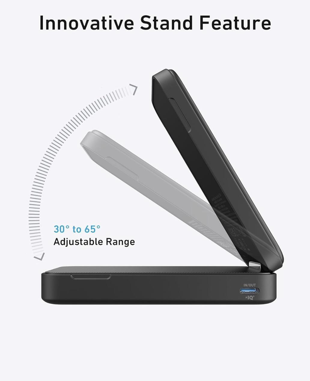 Повербанк Anker MagGo 6600 mAh 15W QI2 Black (2175841092) - фото 6 Повербанк Anker MagGo 6600 mAh 15W QI2 Black (2175841092) - фото 6