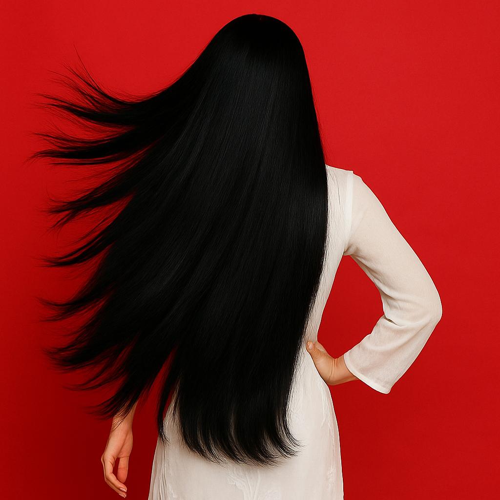 Перука аніме без чубчика 100 см Чорний (K0932-1) - фото 2 Перука аніме без чубчика 100 см Чорний (K0932-1) - фото 2