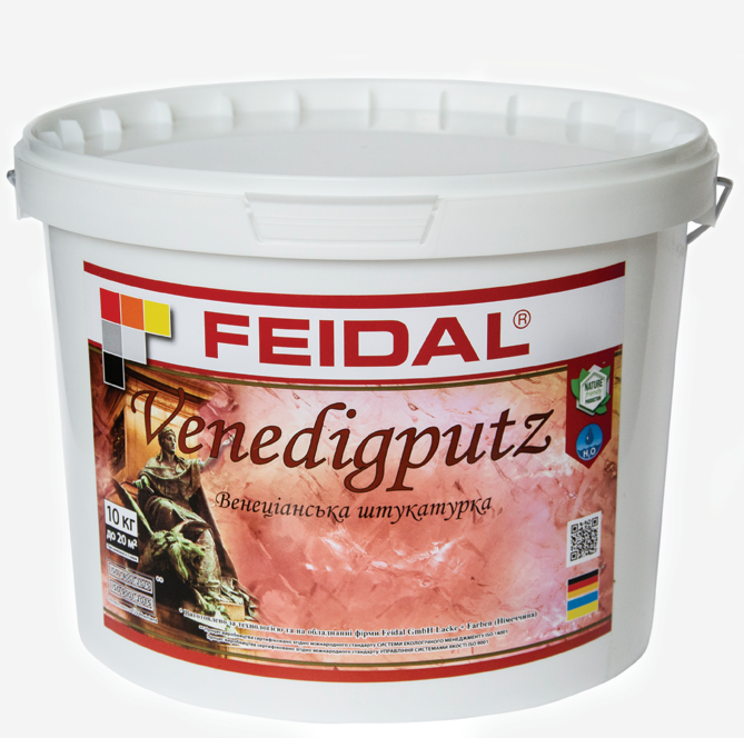 Штукатурка декоративна акрилова Feidal Venedigputz біла ефект мармуру 10 кг (1815862644)