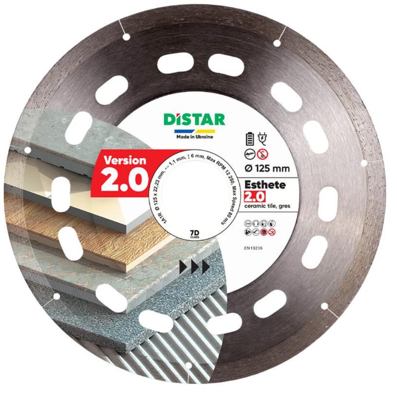 Диск алмазный по керамике Distar Esthete 2.0 1A1R 125х22,23 мм (10126024010)