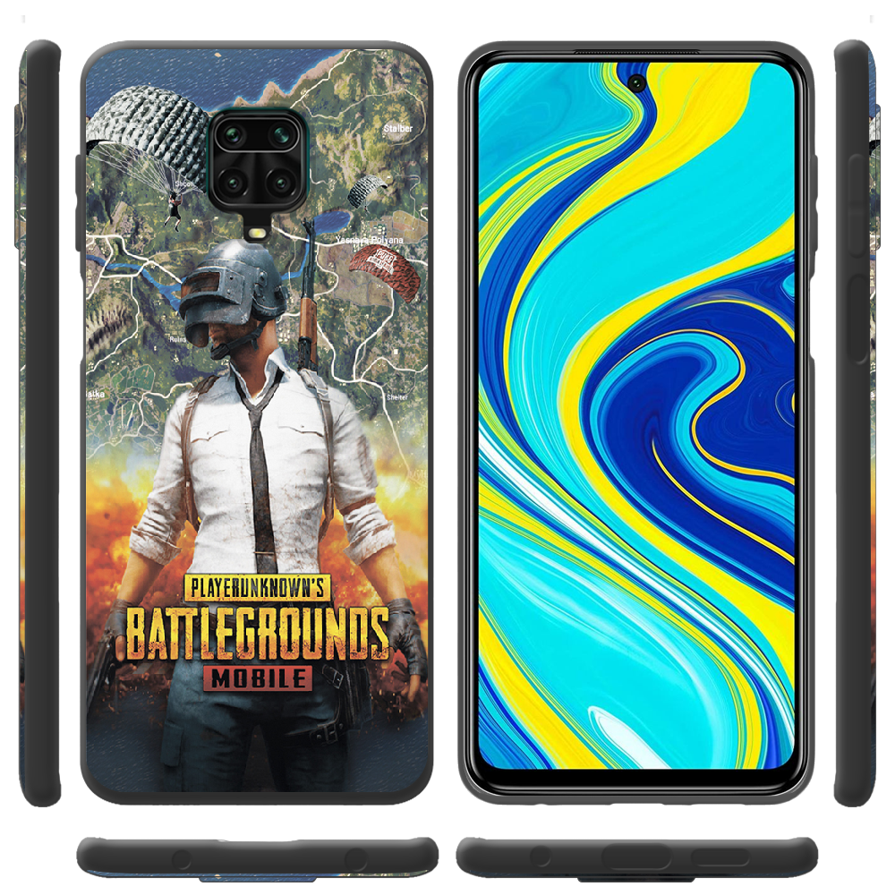 Чехол Boxface Xiaomi Redmi Note 9S PUBG Mobile Черный силикон (39475-up2309-39914) - фото 2