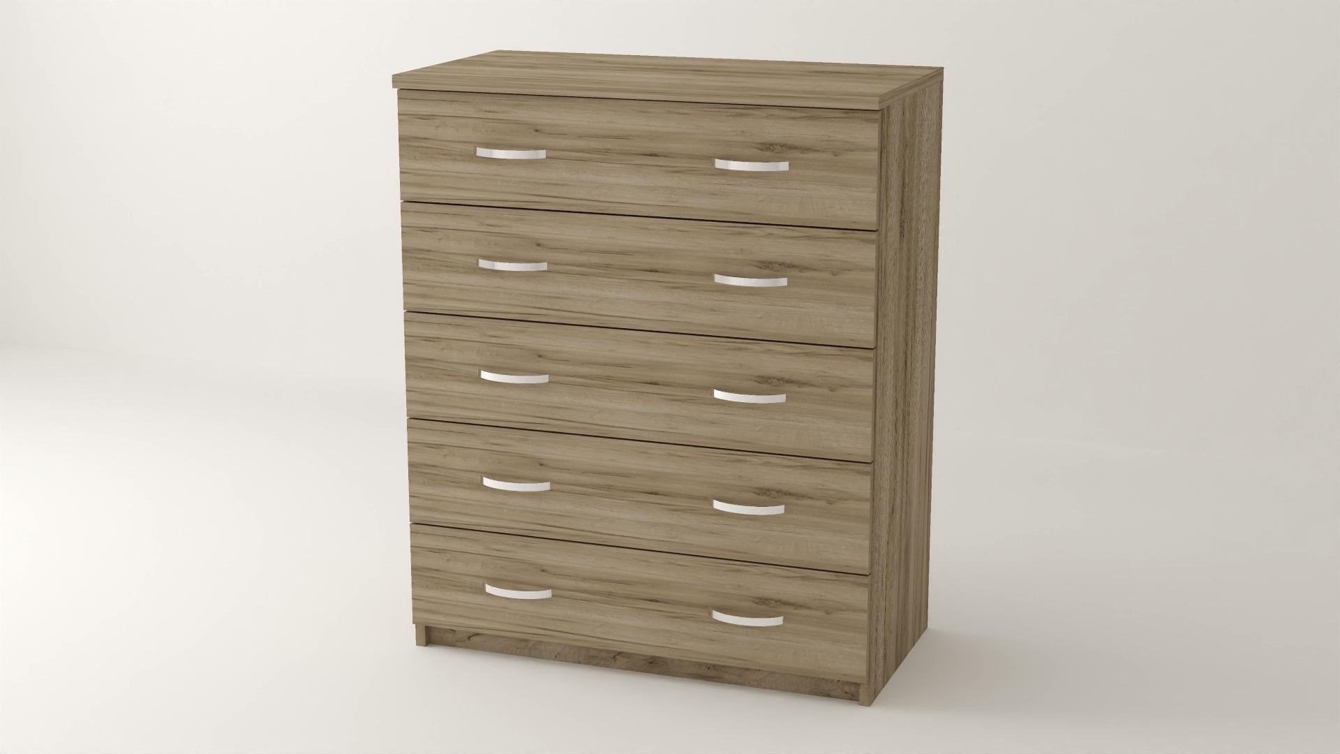 Комод Алекса ВК-16 100х45х100 см Дуб крафт серый (60452)