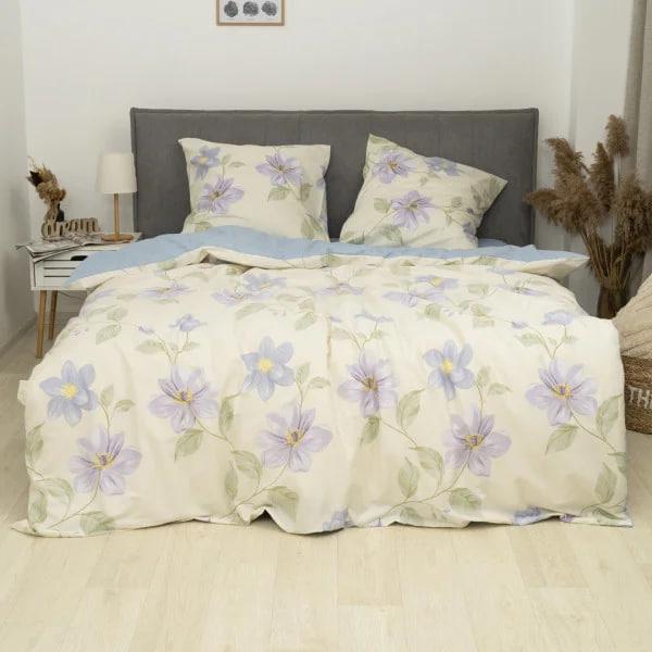 Комплект постельного белья Viluta Twill 744 евро сатин 200х220/70х70 см (1416)