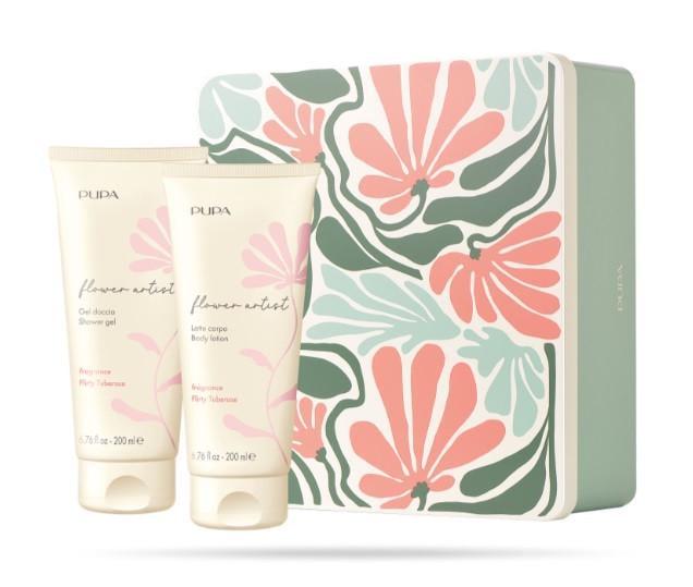 Лосьон и гель для душа парфюмированный Pupa Flower Artist Kit Shower Gel+Body Lotion Flirty Tuberose 200 мл/200 мл (2814463952)