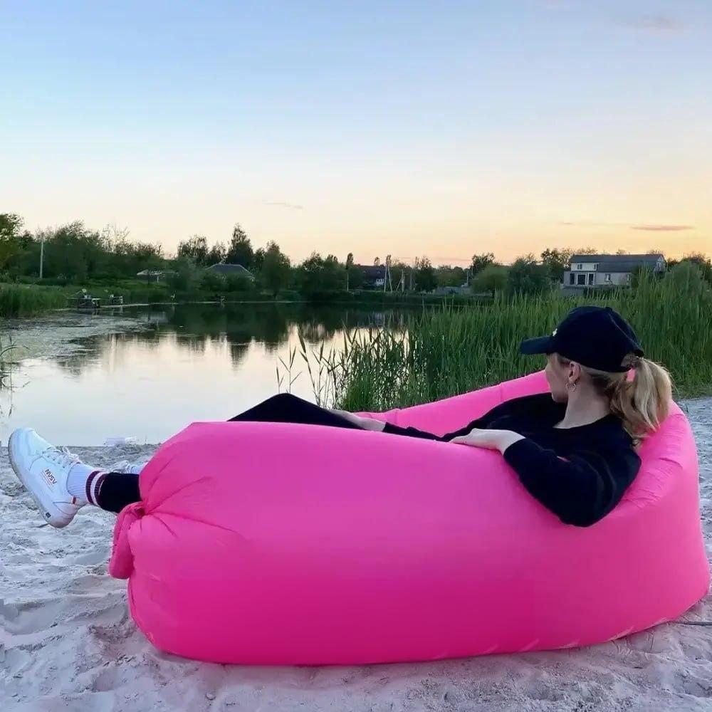 Надувний матрац AIR SOFA CLOUD 180х70 см Рожевий - фото 5 Надувний матрац AIR SOFA CLOUD 180х70 см Рожевий - фото 5