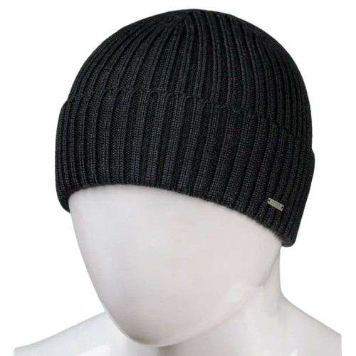 Шапка мужская с отворотом Nord 230708 one size Черный (2326133944)