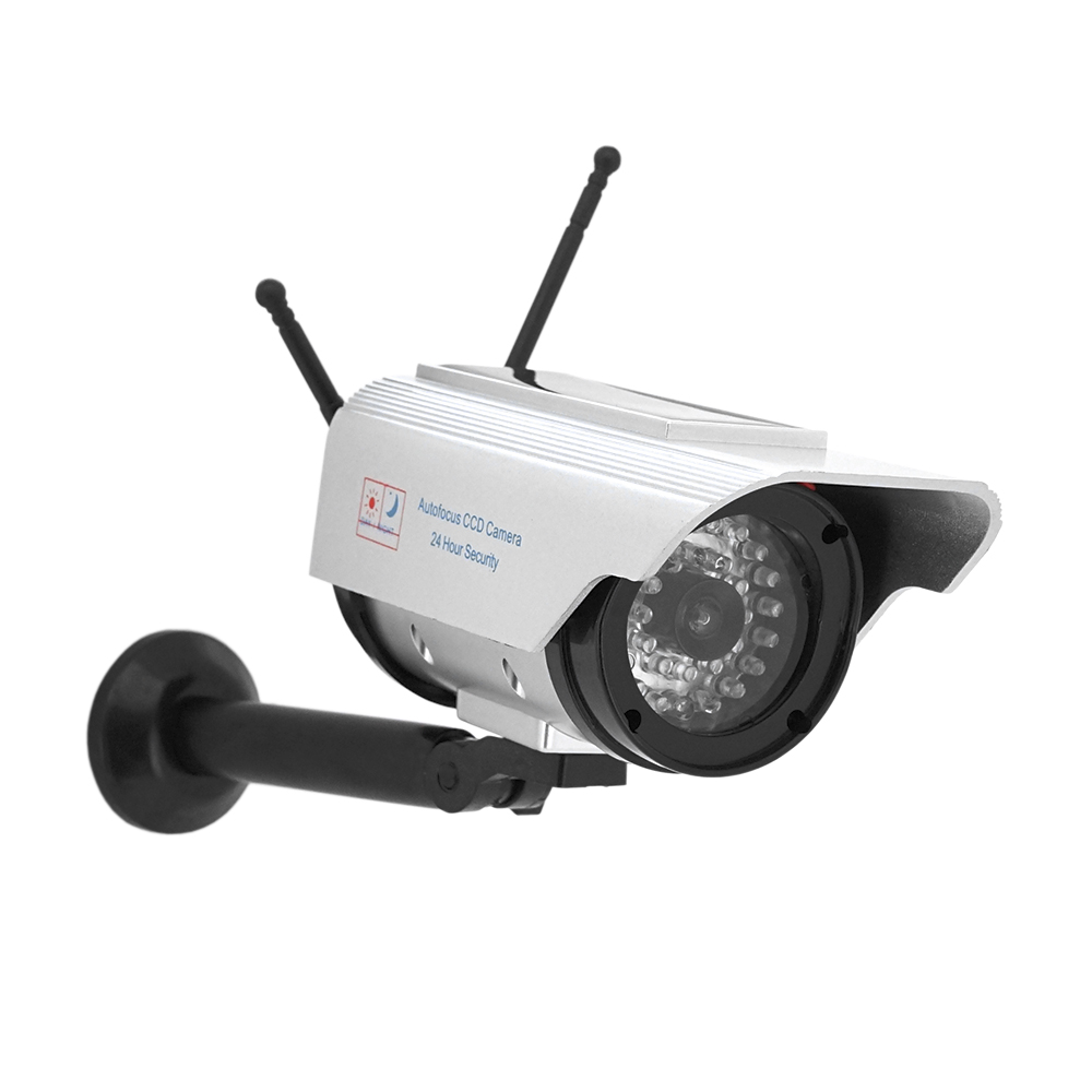 Муляж камеры видеонаблюдения VOLTRONIC с солнечной панелью красный светодиод 16х6,5х11 см (YUT_V1711) Муляж камеры видеонаблюдения VOLTRONIC с солнечной панелью красный светодиод 16х6,5х11 см (YUT_V1711)