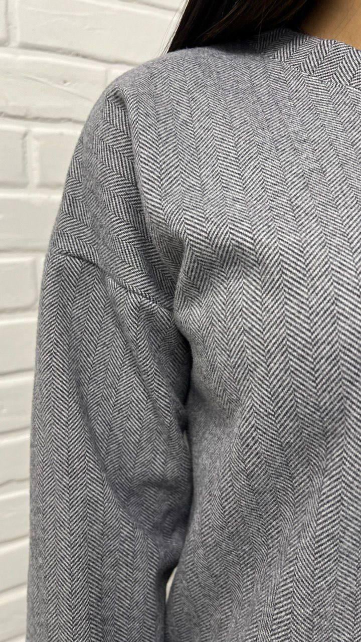 Костюм жіночий Кант брючний р. 46-48 Сірий (1835) - фото 4