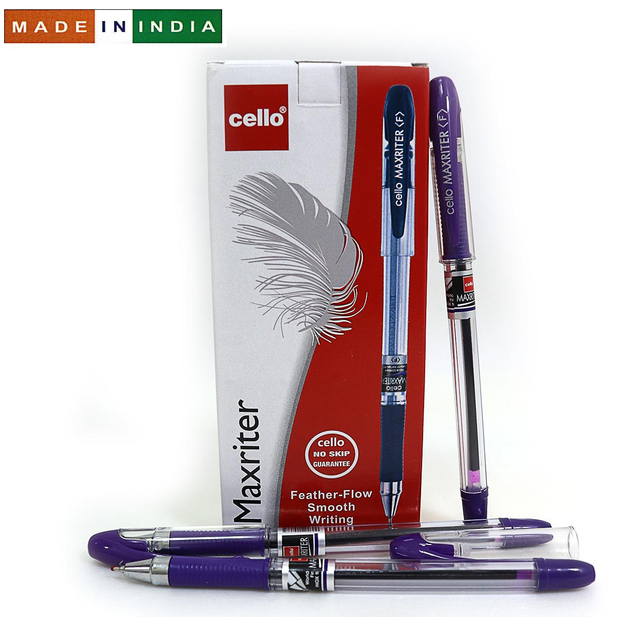 Ручка Cello Maxriter 0,7 мм 12 шт. Фіолетовий (MTT-184347) - фото 2 Ручка Cello Maxriter 0,7 мм 12 шт. Фіолетовий (MTT-184347) - фото 2