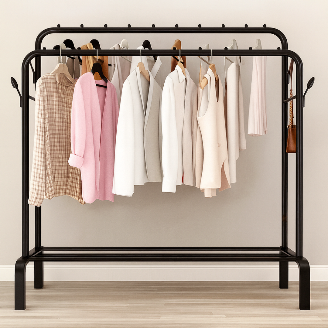 Стійка вішалка для одягу та взуття подвійна (29433538) - фото 4 Стійка вішалка для одягу та взуття подвійна (29433538) - фото 4