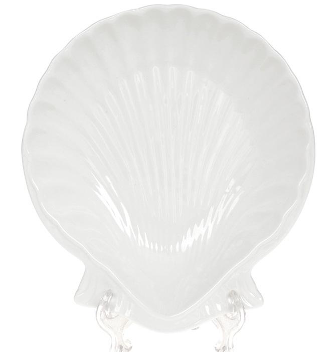 Набор блюд White City Ракушка 20 см фарфор 3 шт. (BD-988-259)